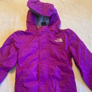 Girls north face rain jacket size XXS